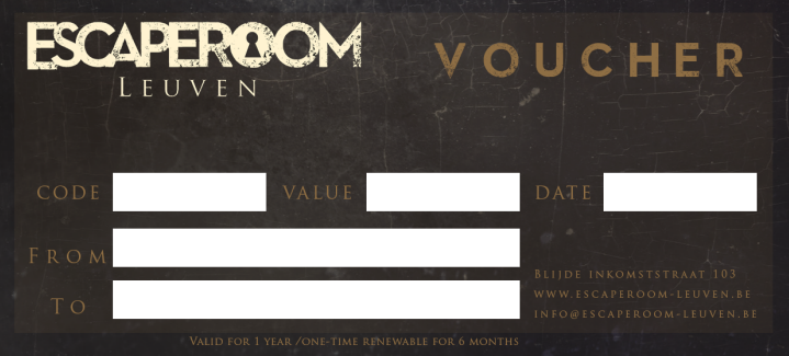 Cadeaubon Escaperoom Leuven